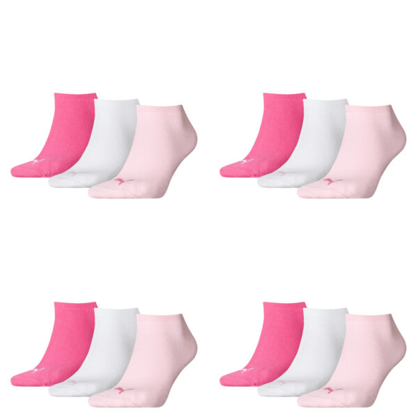 12 Paar Puma Sneaker Invisible Socken Gr. 35 - 49 Unisex für Damen Herren Füßlin...