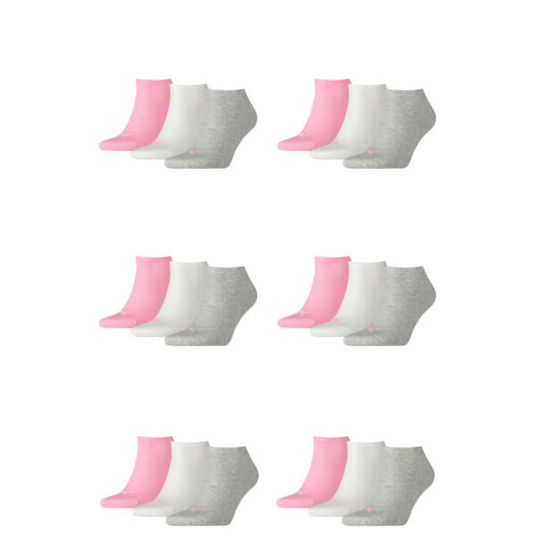 18 Paar Puma Sneaker Invisible Socken Gr. 35 - 49 Unisex für Damen Herren Füßlin...