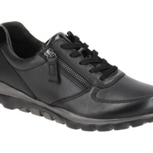 Gabor ROLLINGSOFT 36.968.57 schwarz - sportliche Halbschuhe f?r Damen