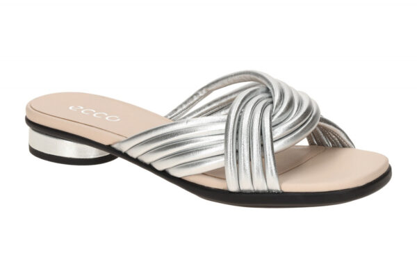 Ecco SCULPTED ALBA 25 23381301682 silber - elegante Pantolette f?r Damen