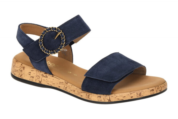 Gabor RHODOS 62.734.36 blau - Riemchen Sandale f?r Damen