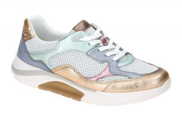 Gabor ROLLINGSOFT 66.926.61 wei? - sportliche Halbschuhe f?r Damen
