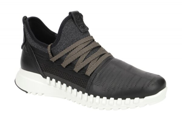 Ecco ZIPFLEX 80374301001 schwarz - sportliche Halbschuhe f?r Damen