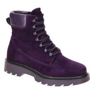 Tamaris Lace Up Boots Stiefel lila Leder 1-25909-41