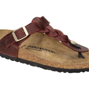 Birkenstock GIZEH BRAIDED 1027930 rot - Pantoletten f?r Damen