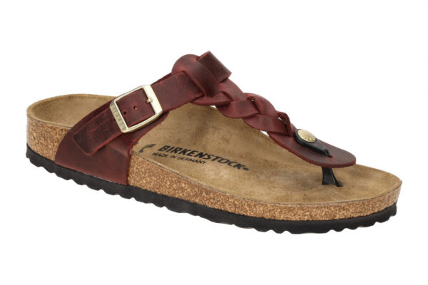 Birkenstock GIZEH BRAIDED 1027930 rot - Pantoletten f?r Damen
