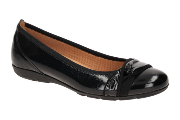 Gabor 54.165.97 schwarz - Ballerina - Halbschuhe - Slipper f?r Damen