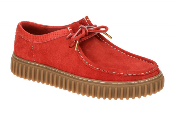 Clarks TORHILL LO 26180908 7 rot - bequeme Halbschuhe f?r Herren