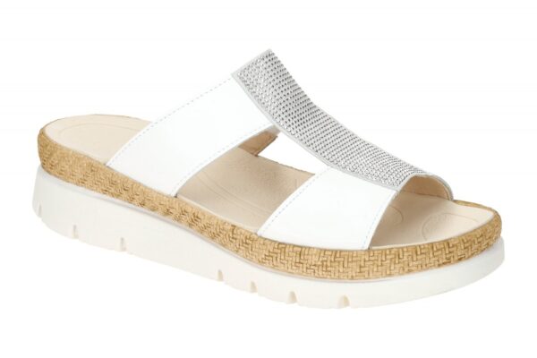 Gabor 63.721.21 wei? - bequeme Pantolette f?r Damen