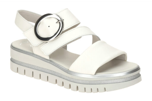 Gabor 64.627.20 wei? - Riemchen Sandale f?r Damen