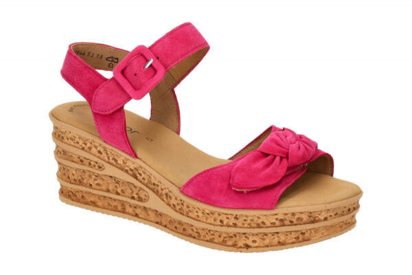 Gabor 64.653.10 pink - Riemchen Sandale f?r Damen