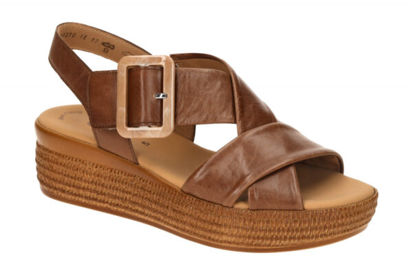 Gabor 64.572.24 braun - Riemchen Sandale f?r Damen