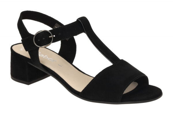 Gabor 61.773.17 schwarz - Riemchen Sandale f?r Damen