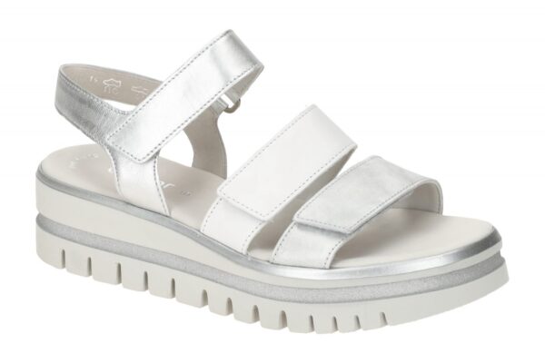 Gabor 64.620.69 silber - Riemchen Sandale f?r Damen