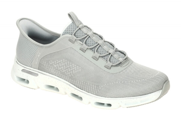 Skechers GLIDE STEP GRATIFY 104610 GRY hell-grau - sportliche Slipper f?r Damen