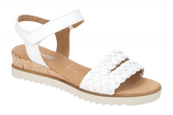 Gabor GENUA 62.759.50 wei? - Riemchen Sandale f?r Damen