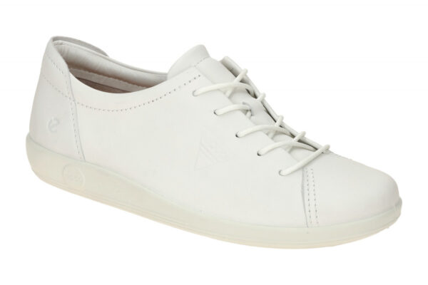 Ecco SOFT 2.0 20658301007 wei? - bequeme Halbschuhe f?r Damen