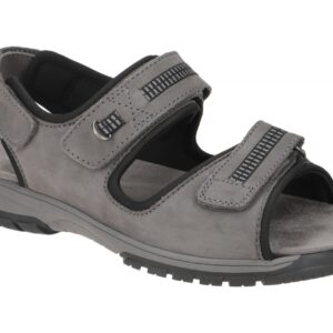 Waldl?ufer HARALD 372002 191 007 dunkel-grau - bequeme Sandale f?r Herren