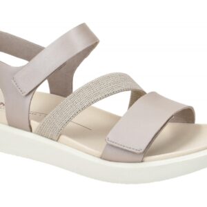 Ecco FLOWT 27371351487 grau - Riemchen Sandale f?r Damen