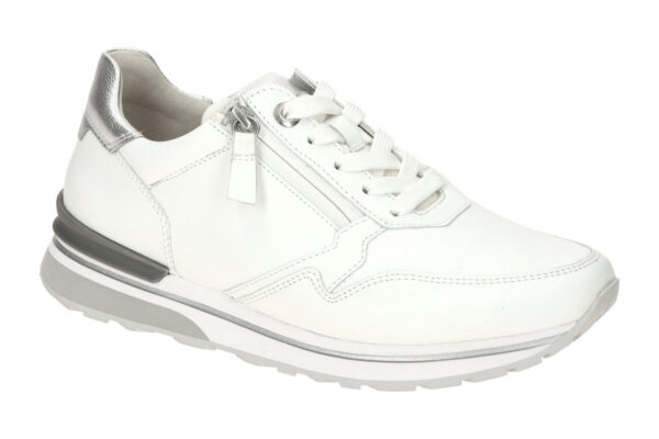 Gabor FLORENZ 66.347.51 wei? - sportliche Halbschuhe f?r Damen