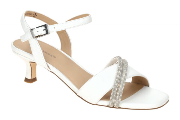 Peter Kaiser 9-78243-44 102 wei? - Riemchen Sandale f?r Damen