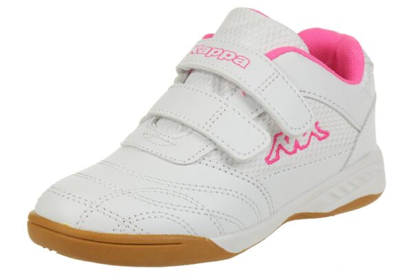 Kappa Indoor KICKOFF Kinder Hallenschuhe weiss/pink 260509K