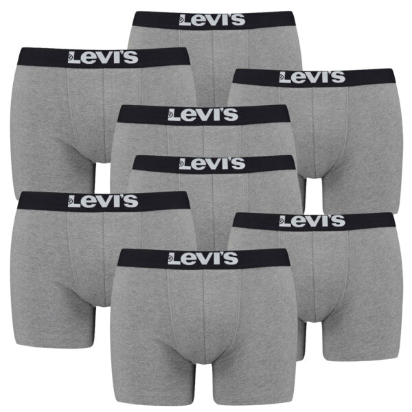 8er Pack Herren Levis Solid Basic Boxer Brief Boxershorts Unterwäsche Pants