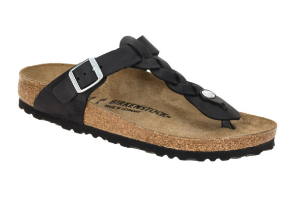Birkenstock GIZEH BRAIDED 1021360 schwarz - Pantoletten f?r Damen