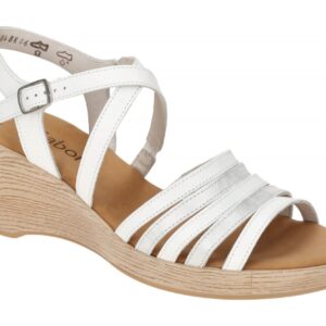 Gabor 44.671.21 wei? - Riemchen Sandale f?r Damen