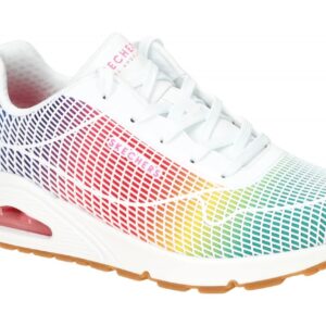Skechers UNO 155131 WMLT wei? - sportliche Halbschuhe f?r Damen