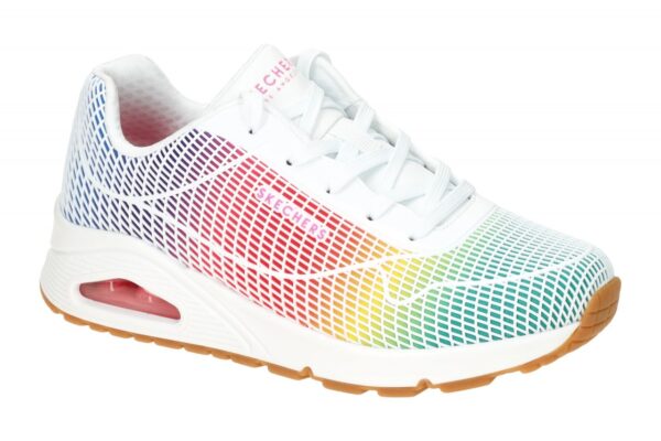 Skechers UNO 155131 WMLT wei? - sportliche Halbschuhe f?r Damen