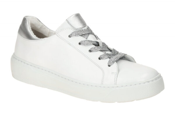 Gabor 63.211.21 wei? - sportliche Halbschuhe f?r Damen