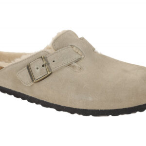 Birkenstock BOSTON VL SHEARLING 1028299 grau - bequeme Pantolette f?r Damen