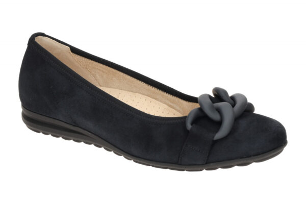Gabor FLORENZ 62.625.36 dunkel-blau - Ballerina - Halbschuhe - Slipper f?r Damen