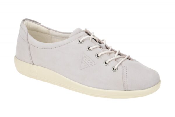 Ecco SOFT 2.0 20650302386 grau - bequeme Halbschuhe f?r Damen