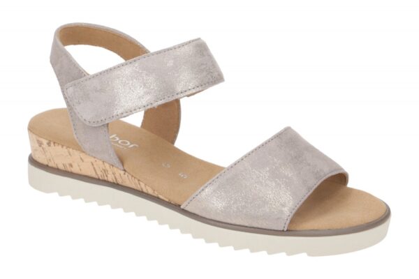 Gabor GENUA 62.750.95 grau - Riemchen Sandale f?r Damen