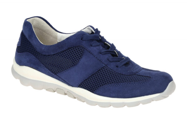 Gabor ROLLINGSOFT 66.966.36 blau - bequeme Halbschuhe f?r Damen