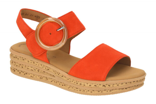 Gabor 64.550.13 orange - Riemchen Sandale f?r Damen