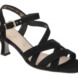 Gabor 41.781.17 schwarz - Riemchen Sandale f?r Damen