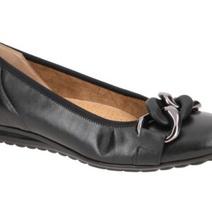Gabor FLORENZ 52.625.27 schwarz - Ballerina - Halbschuhe - Slipper f?r Damen
