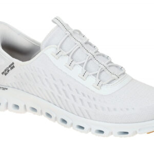 Skechers GLIDE STEP 104574 WBK wei? - sportliche Slipper f?r Damen