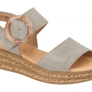 Gabor 64.550.31 gr?n - Riemchen Sandale f?r Damen