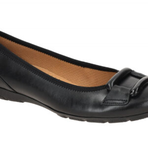 Gabor 64.166.27 schwarz - Ballerina - Halbschuhe - Slipper f?r Damen