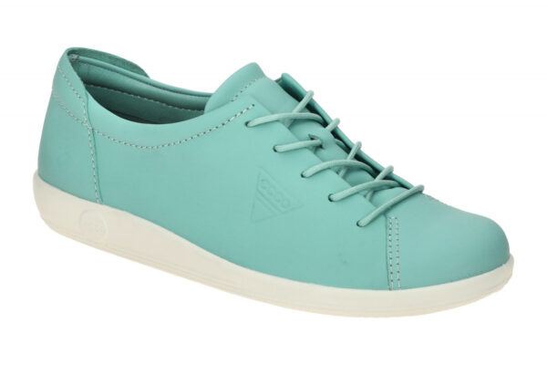 Ecco SOFT 2.0 20658301241 hell-blau - bequeme Halbschuhe f?r Damen