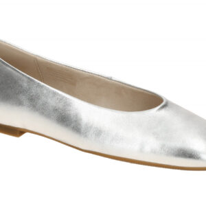 Gabor 64.140.61 silber - Ballerina - Halbschuhe - Slipper f?r Damen