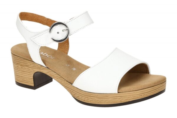 Gabor KRETA 62.071.50 wei? - Riemchen Sandale f?r Damen