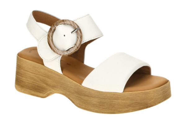 Gabor 64.520.20 wei? - Riemchen Sandale f?r Damen