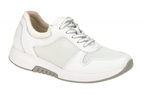 Gabor ROLLINGSOFT 66.946.50 wei? - bequeme Halbschuhe f?r Damen