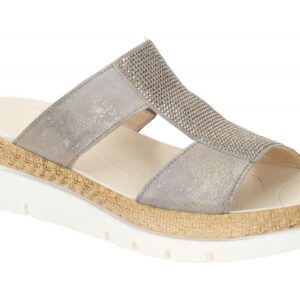 Gabor 63.721.62 grau - bequeme Pantolette f?r Damen