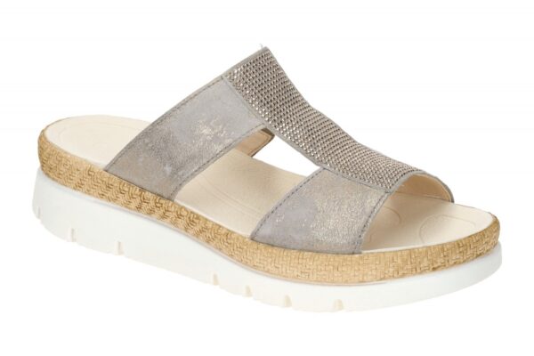 Gabor 63.721.62 grau - bequeme Pantolette f?r Damen